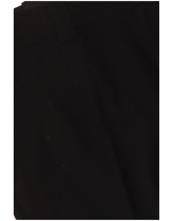 Pantaloni da abito dritti da donna Gucci IT 42 Medium W30 L31 Lana nera