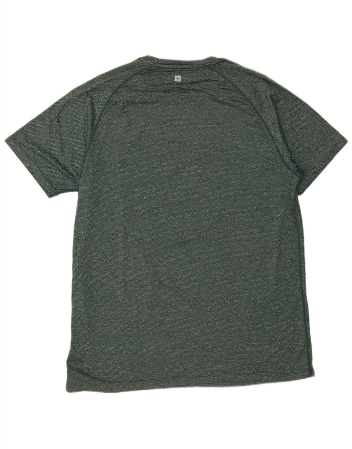 T-shirt da uomo Mountain Warehouse Top grande in nylon chiazzato verde