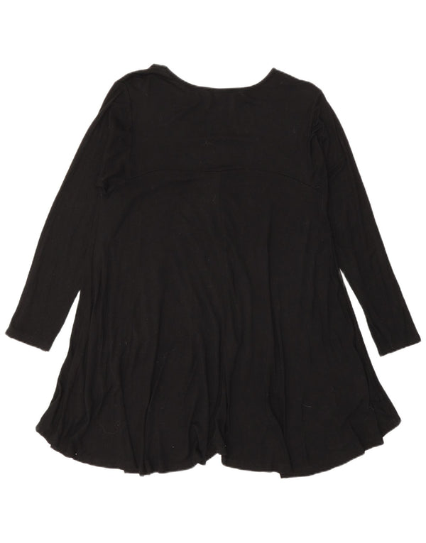 Top tunica a maniche lunghe da donna Zara UK 14 grande nero