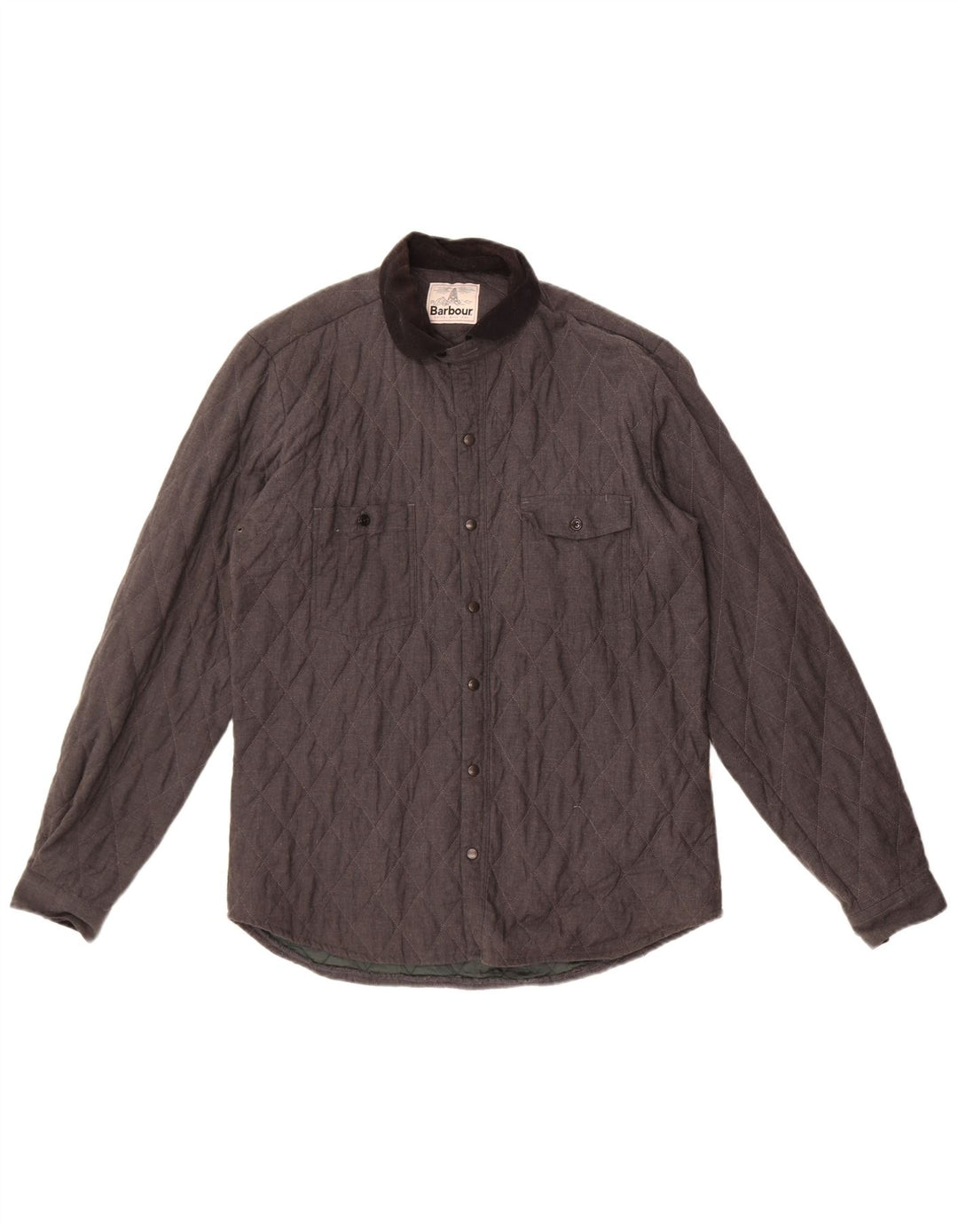 Giacca trapuntata da uomo Barbour UK 38 Cotone grigio medio