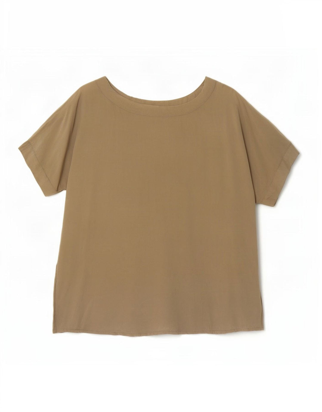 Top camicetta da donna vintage UK 16 grande color kaki