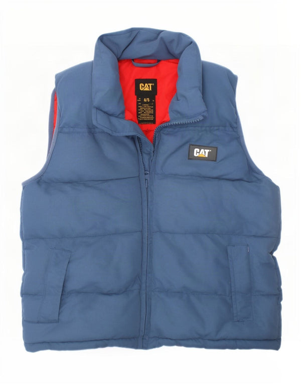 Gilet imbottito per ragazzi Caterpillar 4-5 anni in poliestere blu