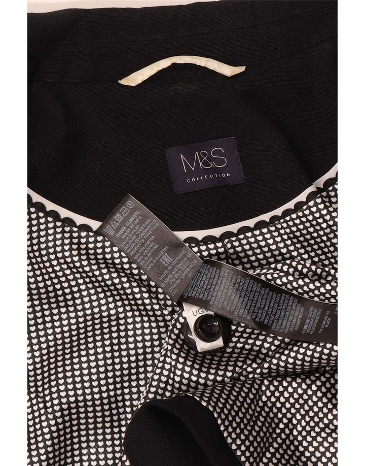 Giacca blazer a 1 bottone Marks & Spencer da donna UK 20 2XL poliestere nero