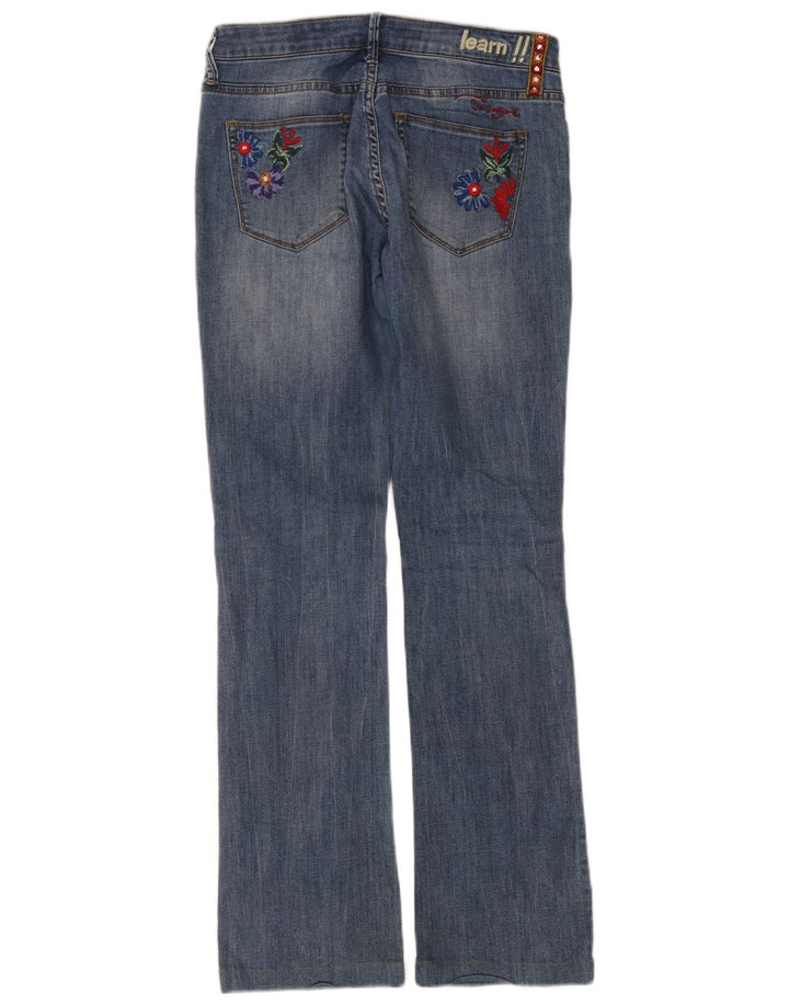 Jeans Bootcut da donna Desigual W32 L32 Blu floreale