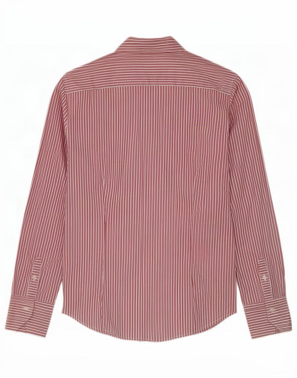 Camicia da donna Benetton UK 14 grande gessato rosso
