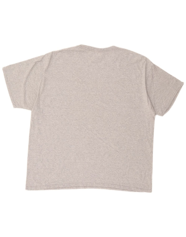 RUSSELL ATHLETIC T-shirt grafica da uomo Salukis Top 2XL cotone grigio