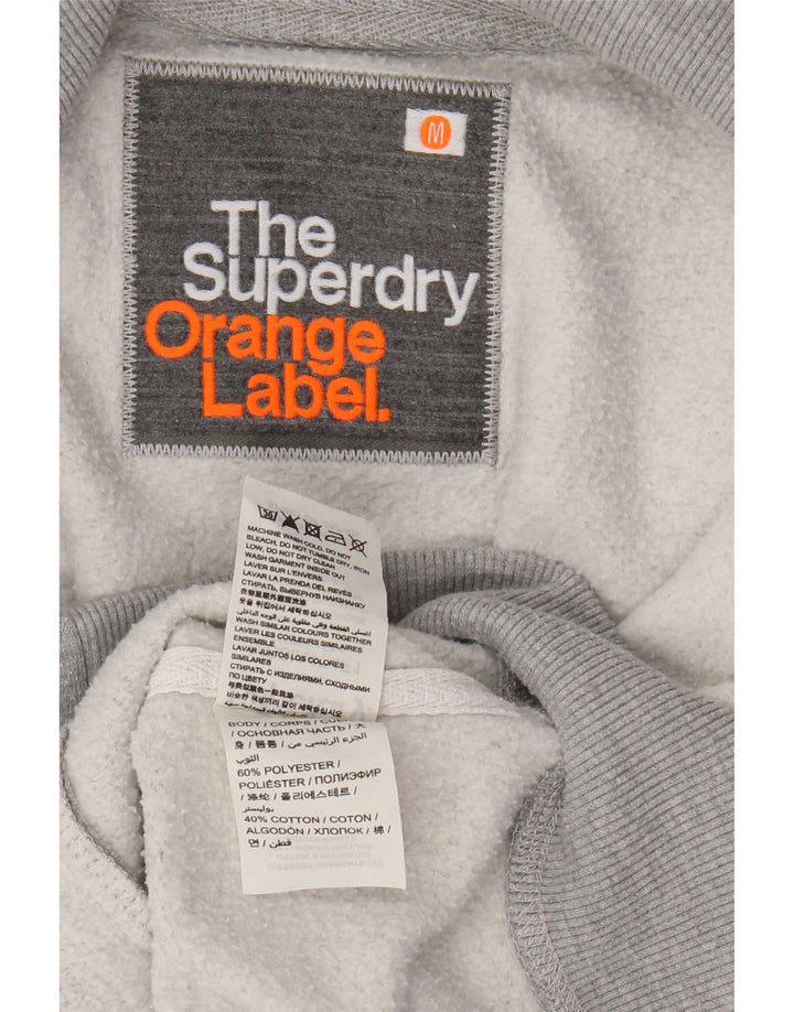 Giacca da tuta da uomo SUPERDRY Poliestere grigio medio