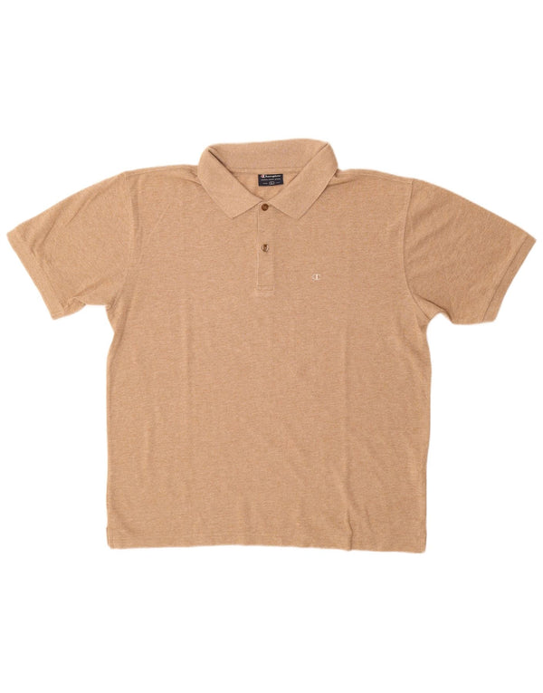 Polo da uomo Champion grande in cotone beige