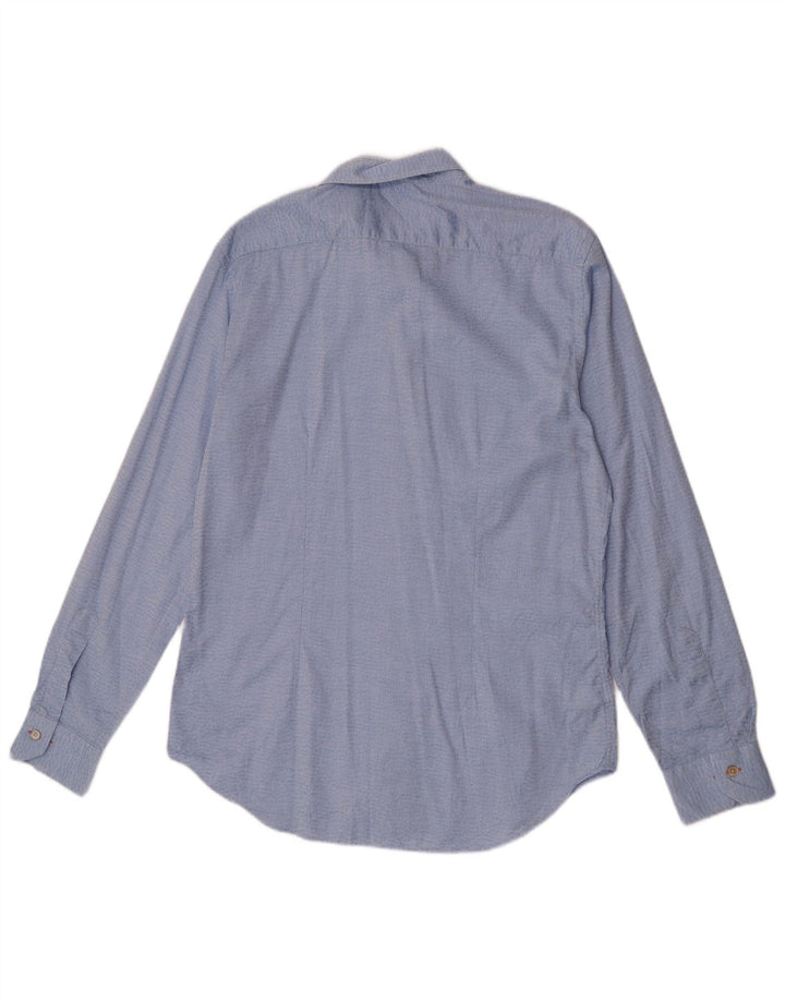Camicia da uomo con motivo astratto Paul Smith taglia 16 grande blu