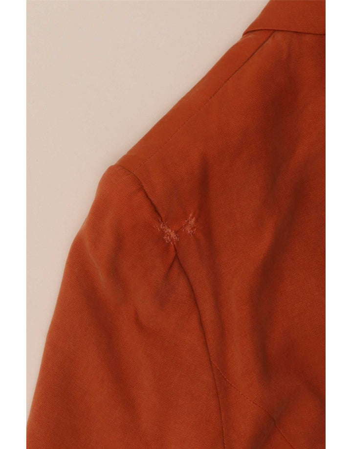 Giacca blazer a maniche corte da donna a 3 bottoni Monsoon UK 12 Arancione medio