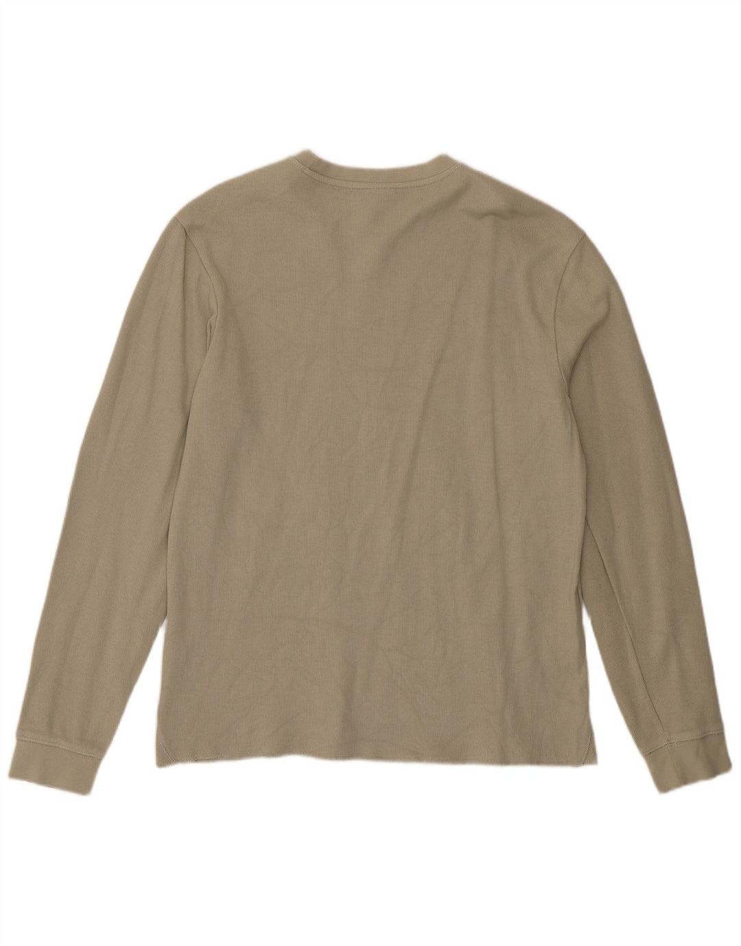 Top Zara da uomo a maniche lunghe in cotone beige medio
