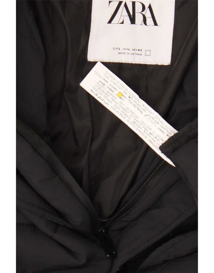 Giacca imbottita da uomo Zara UK 40 grande poliestere nero