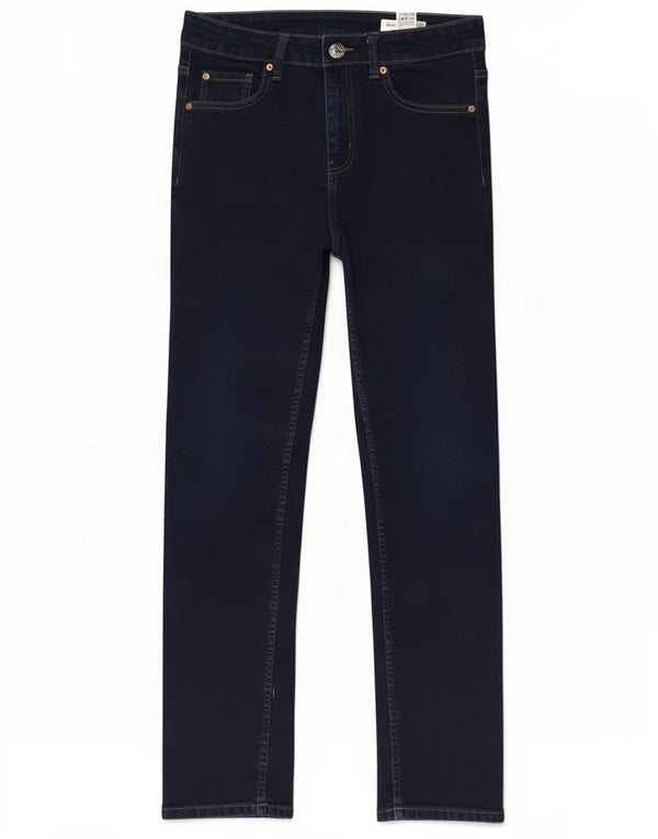 Jeans dritti da donna Marks & Spencer UK 12 medio W30 L28 blu navy
