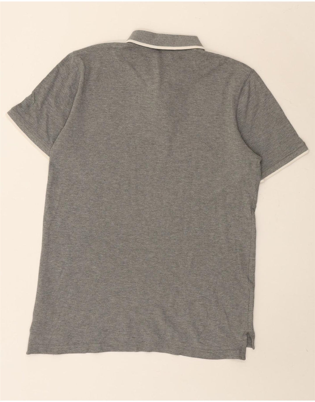 Polo da uomo Puma in cotone grigio medio
