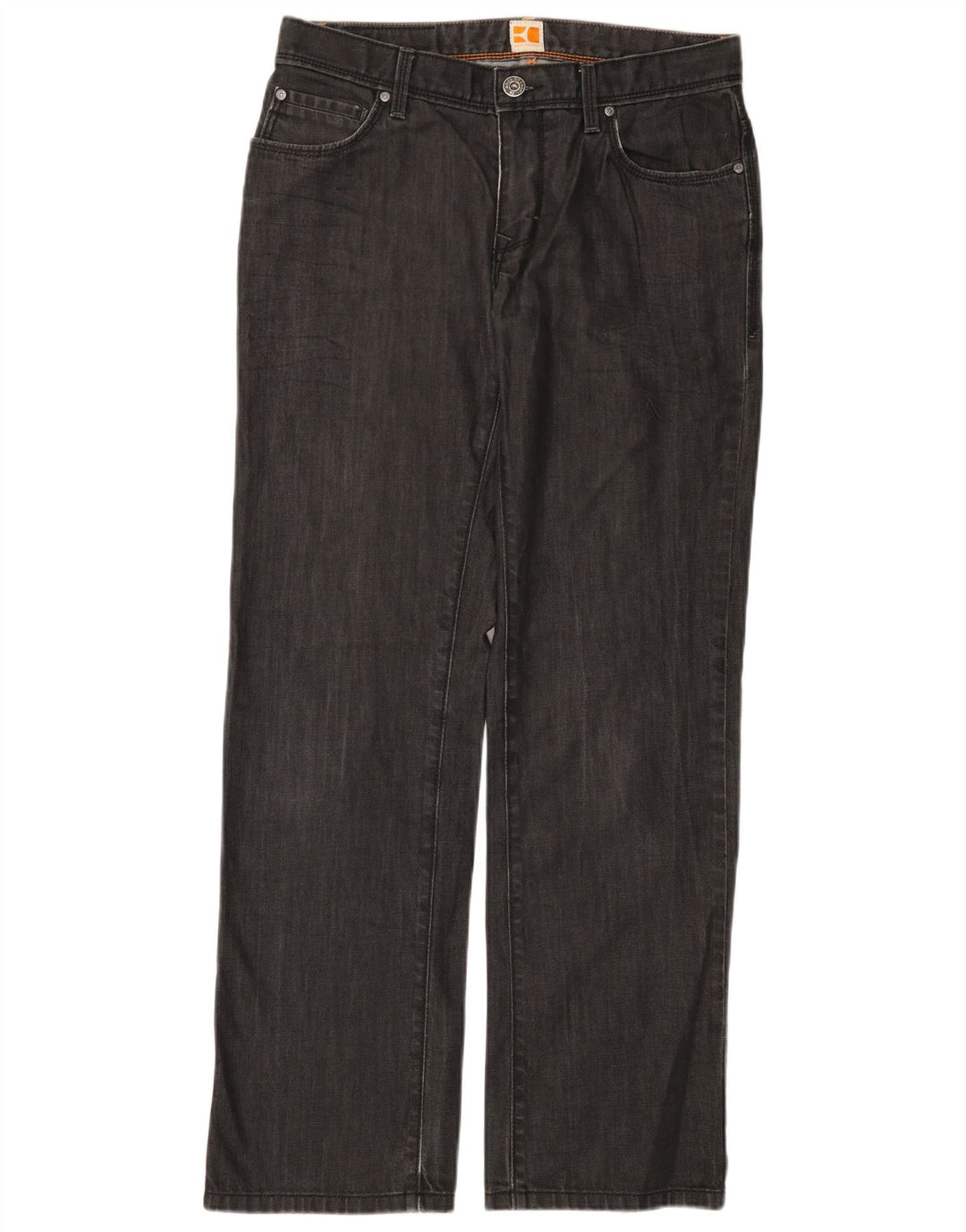 Jeans dritti da donna HUGO BOSS W33 L32 cotone grigio