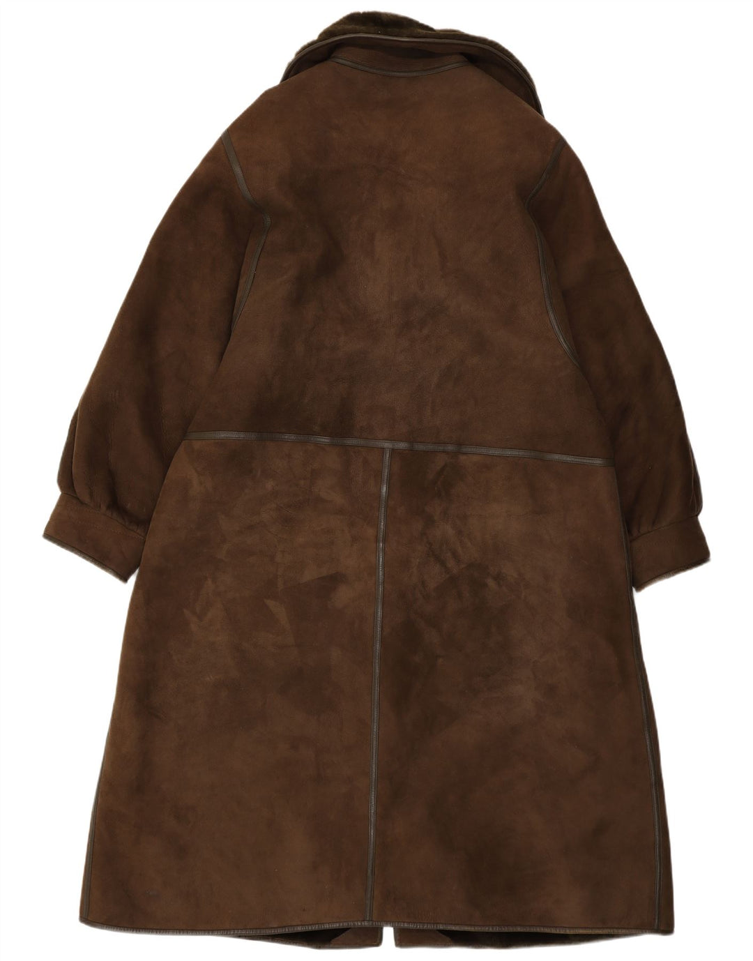 Cappotto in montone shearling vintage da donna IT 50 XL Shearling marrone