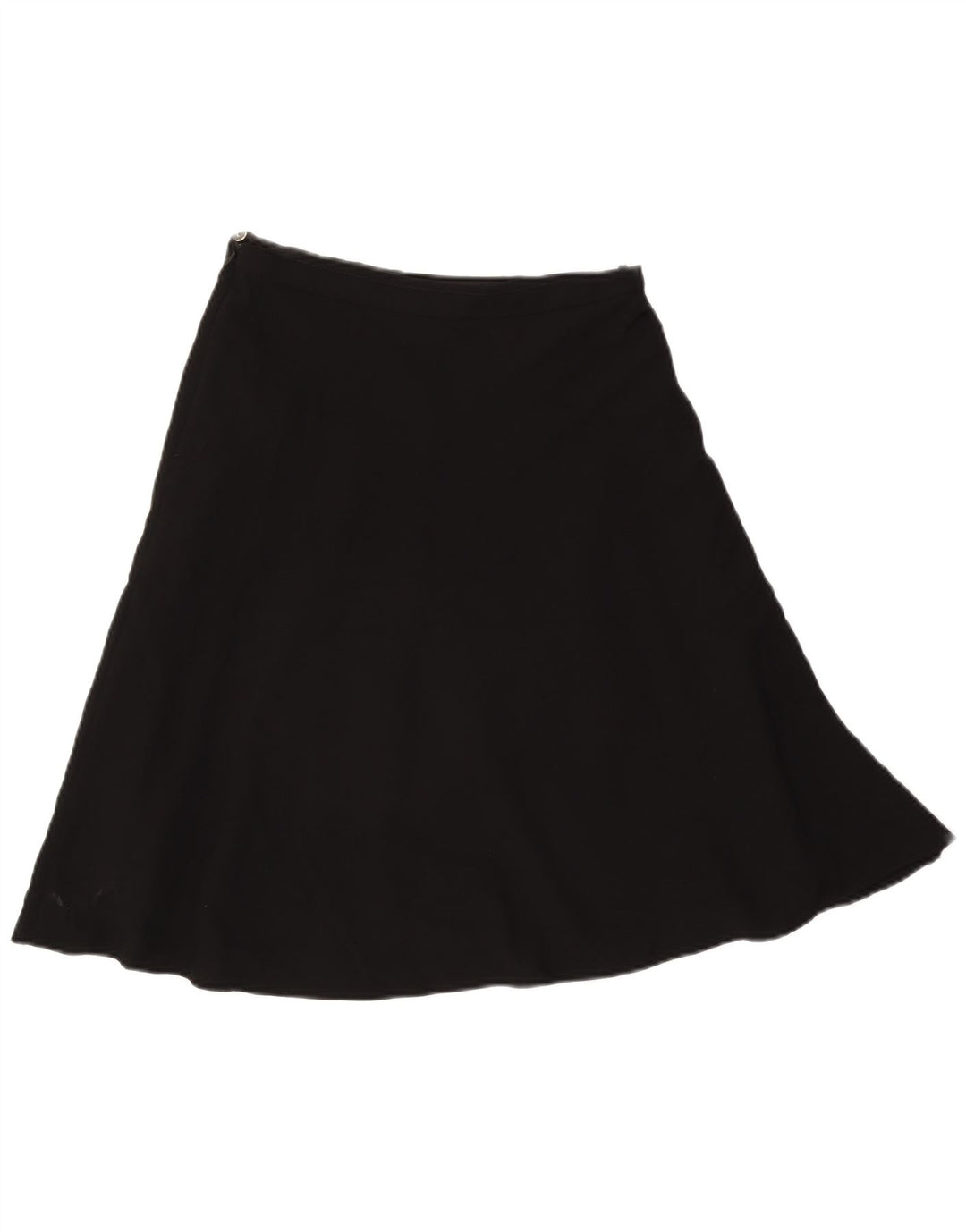 Gonna a trapezio da donna Marks & Spencer UK 10 piccola W27 poliestere nero