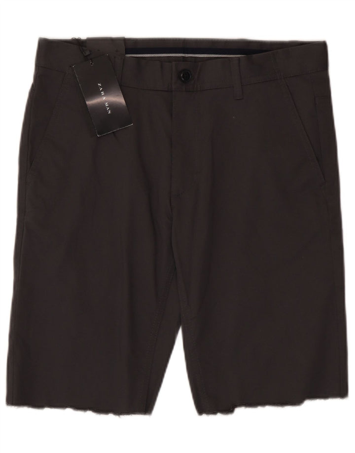Pantaloncini chino da uomo Zara EU 40 medi W31 cotone grigio