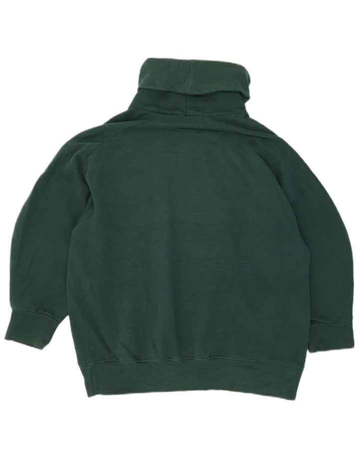 Felpa Zara da donna con collo alto e maniche a 3/4, taglia UK 14, verde medio