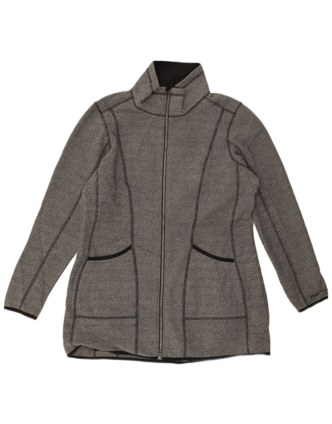 Giacca da tuta da donna Eddie Bauer UK 18 XL Poliestere grigio