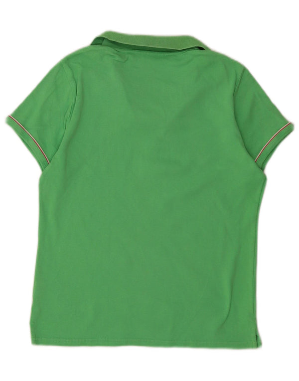 Polo da donna Tommy Hilfiger UK 12 cotone verde medio
