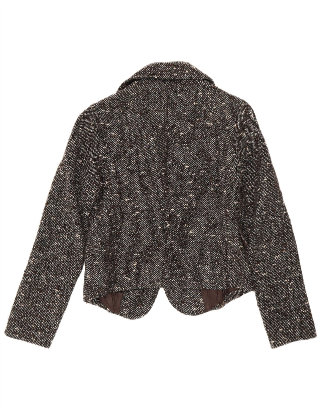 Giacca blazer a 2 bottoni corta da donna Patrizia Pepe IT 44 Grigio medio chiazzato