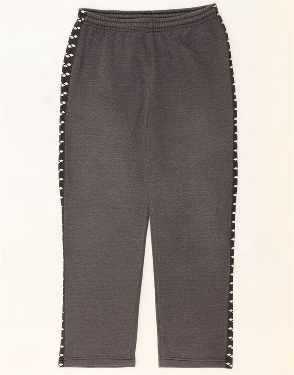 Arena Mens Graphic Tracksuit Trousers Large Grey Colourblock