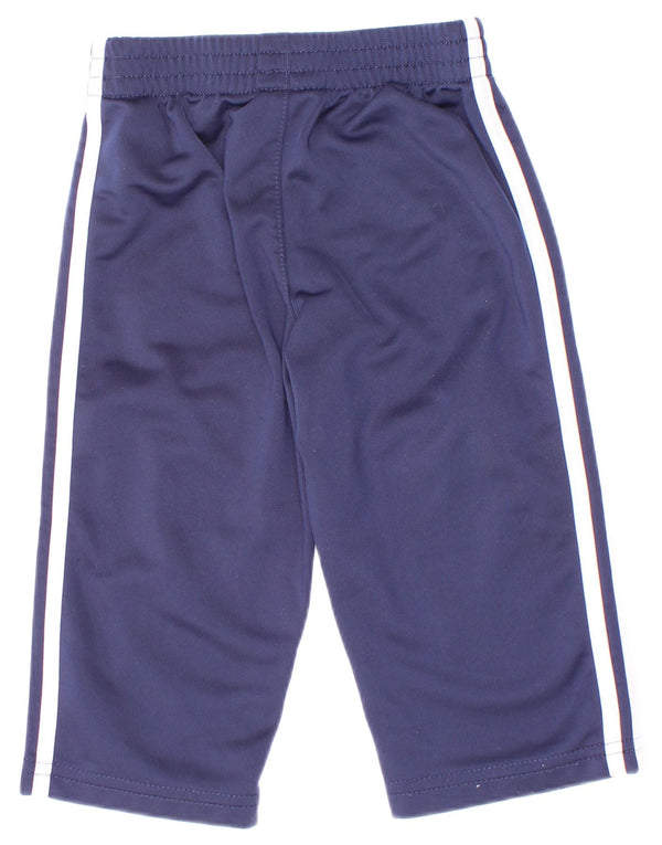 Pantaloni da tuta Adidas da neonato 9-12 mesi in poliestere blu navy