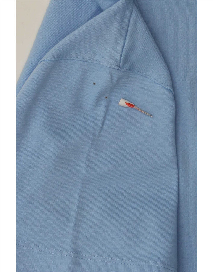 T-shirt Zara da uomo Top Small in cotone blu