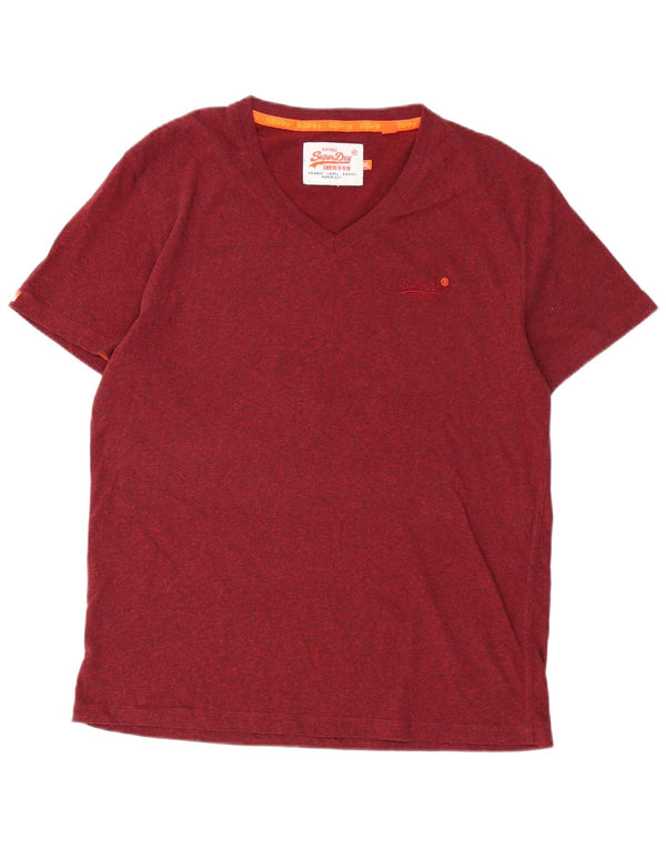 T-shirt da uomo Superdry Top XL bordeaux screziato