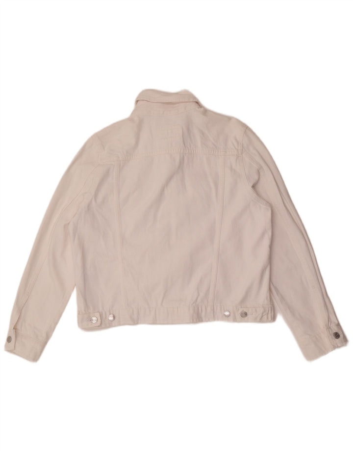 Giacca di jeans da donna Marks & Spencer UK 14 grande cotone bianco