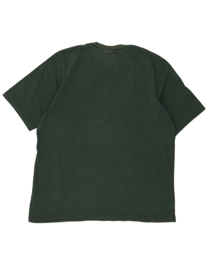 T-shirt grafica da uomo ADIDAS Top grande in cotone verde