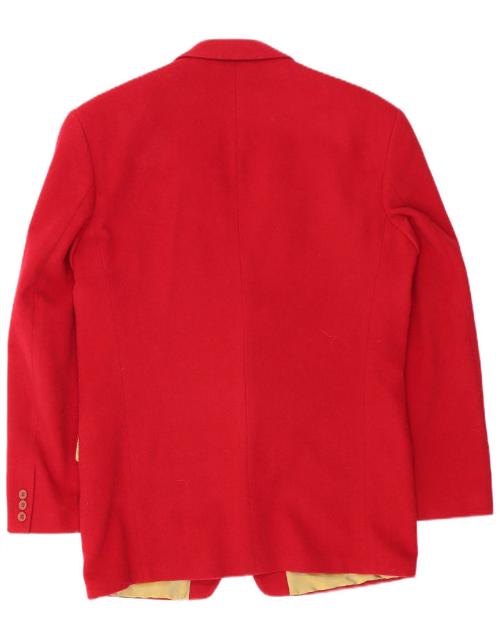 Giacca blazer a 2 bottoni da uomo Avanti UK 38 lana rossa media