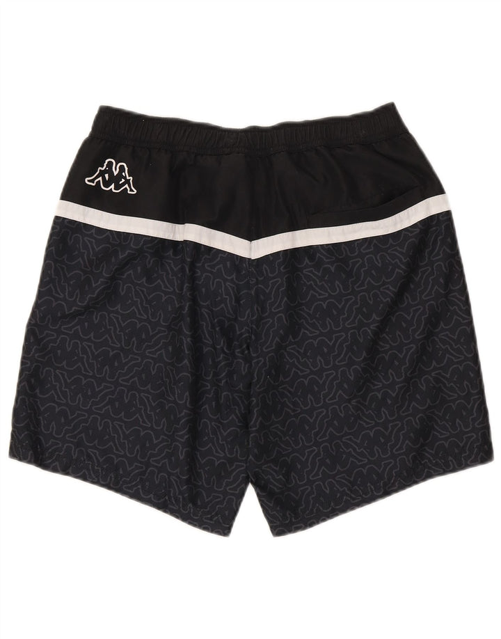 Pantaloncini da bagno grafici da uomo Kappa piccoli in poliestere blu navy