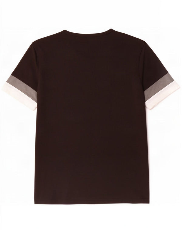 T-shirt grafica da uomo Puma Top Large nera color block