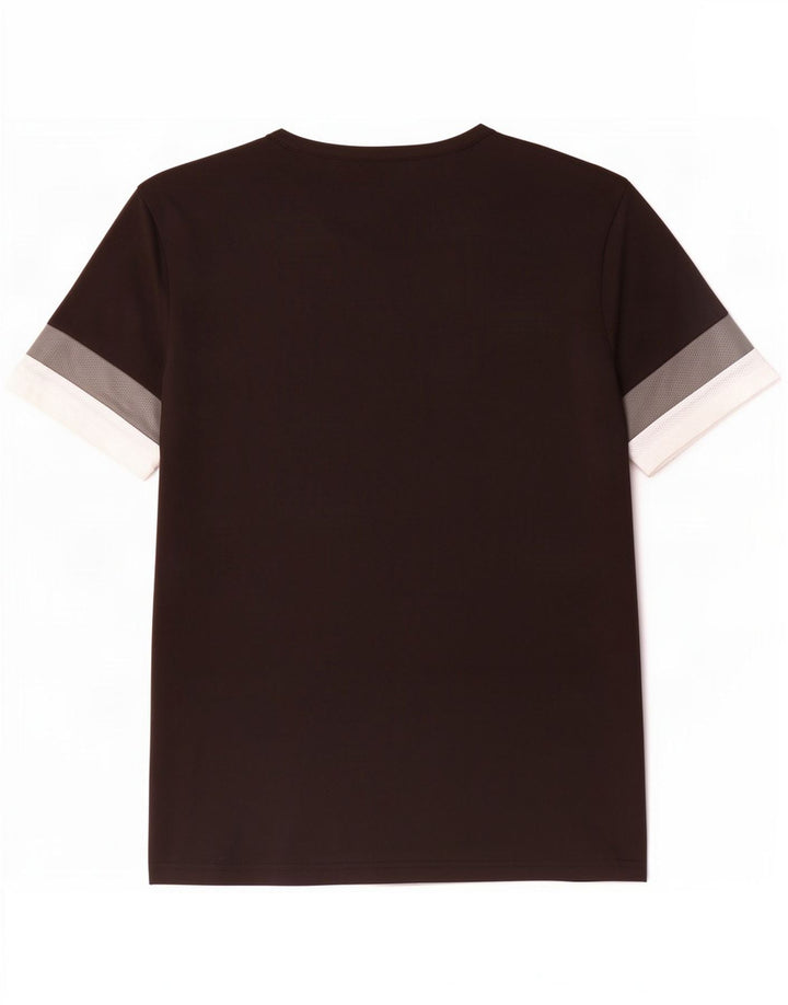 T-shirt grafica da uomo Puma Top Large nera color block