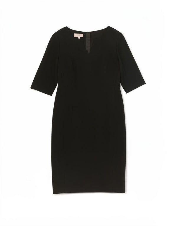 Abito tubino Hobbs da donna con maniche a 3/4 UK 14 grande poliestere verde