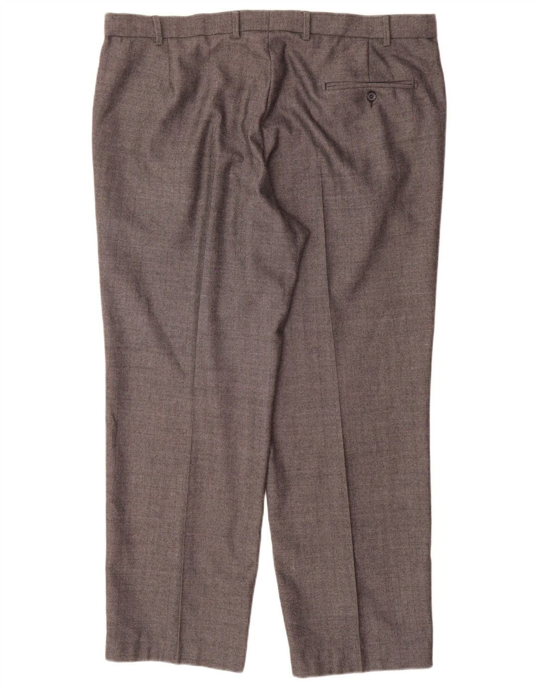 Pantaloni da abito dritti da uomo Marks & Spencer vestibilità regolare W40 L29 lana grigia