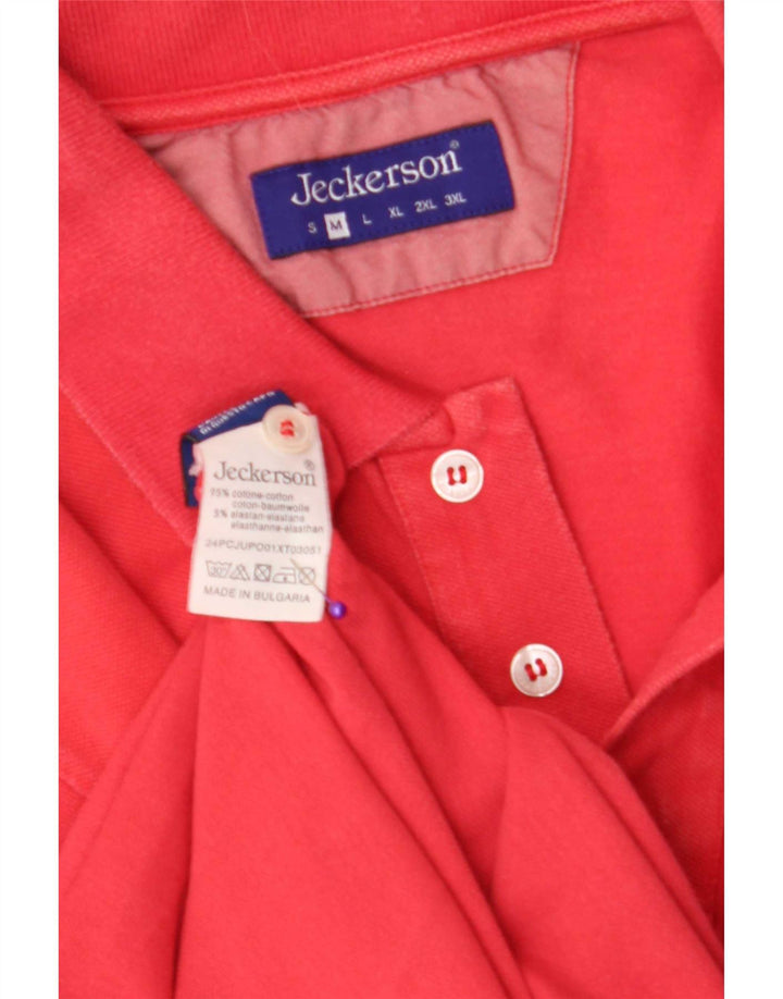 Jeckerson Polo da uomo rosso medio Cotone
