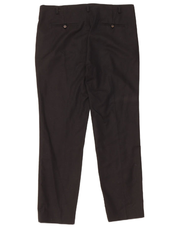 Pantaloni chino slim da donna Zara EU 42 Large W32 L27 cotone nero