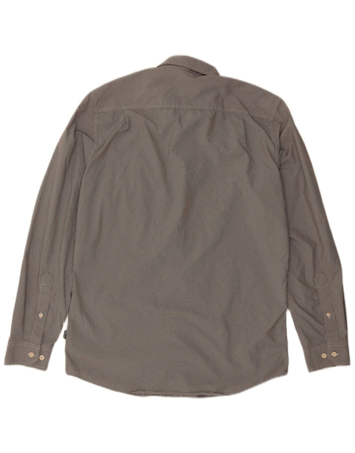 Camicia da uomo Rohan in poliammide a quadretti grigio medio