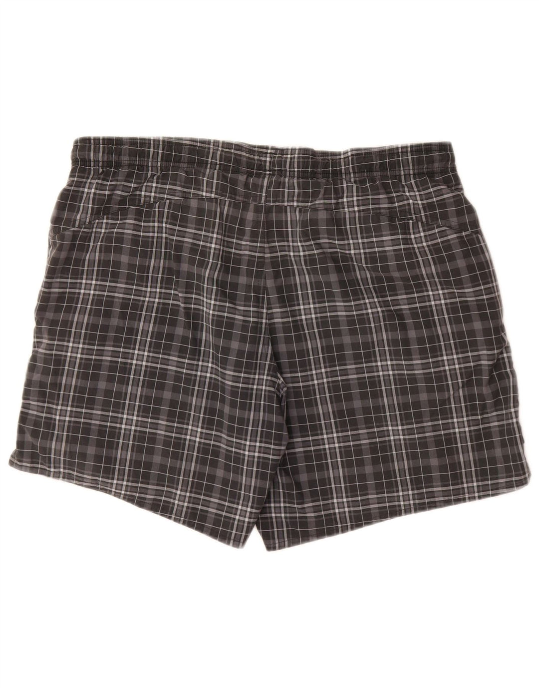 Pantaloncini da bagno Adidas da uomo in poliestere a quadri grigio medio