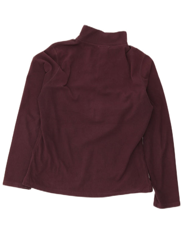 Maglione in pile da donna con collo e zip The North Face UK 14 Large Bordeaux Poliestere