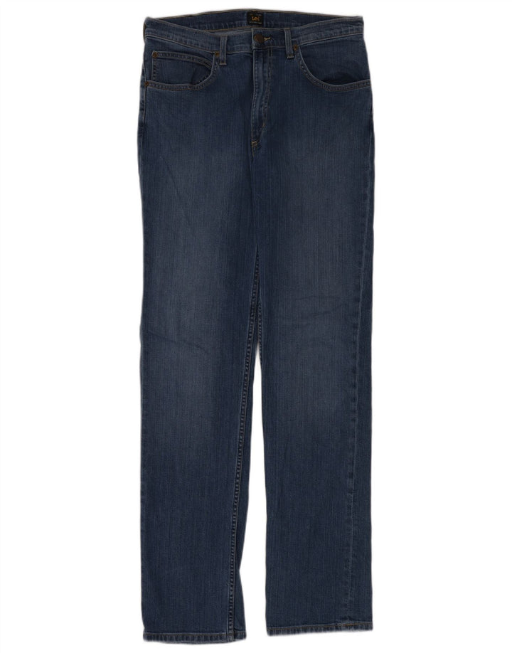 Jeans dritti Brooklyn da donna Lee W33 L34 cotone blu