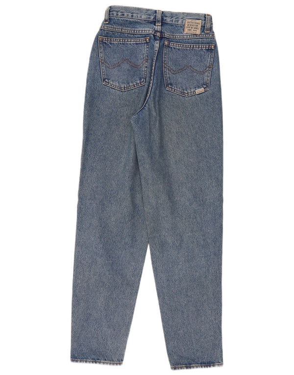 Jeans affusolati a vita alta da donna Benetton IT 40 Small W26 L30 Cotone blu