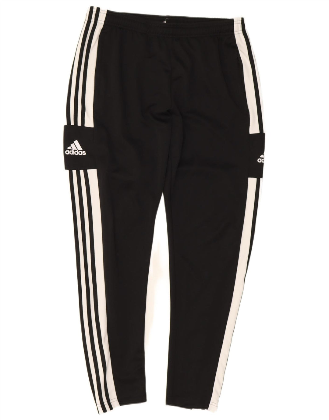 Pantaloni da tuta con grafica Adidas da uomo grandi in poliestere nero