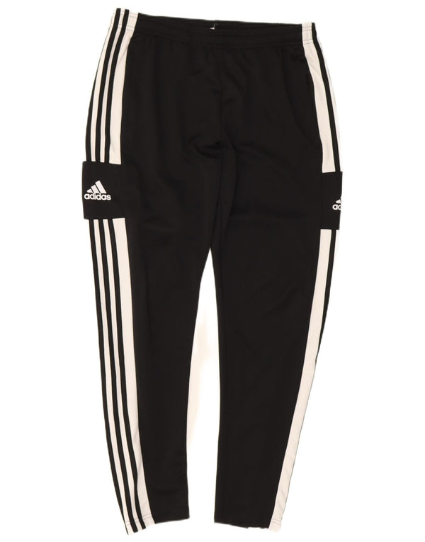 Pantaloni da tuta con grafica Adidas da uomo grandi in poliestere nero