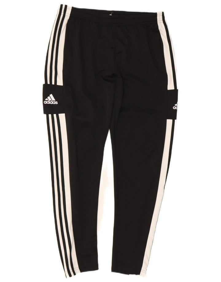 Pantaloni da tuta con grafica Adidas da uomo grandi in poliestere nero