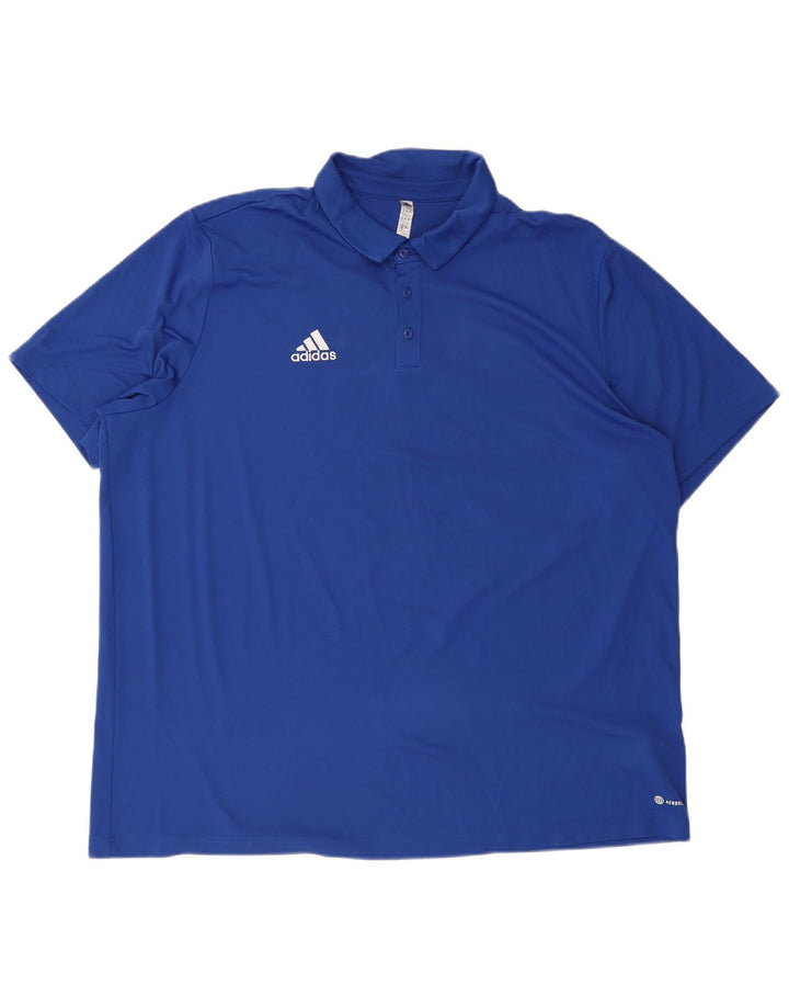 Polo Adidas Aeroready da uomo 3XL blu in poliestere