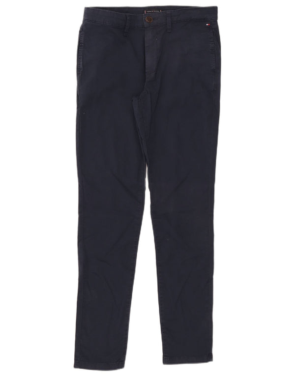 Pantaloni chino slim da ragazzo Tommy Hilfiger 13-14 anni W28 L27 Blu navy